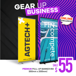 $55 Pull Up Banners