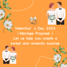 Valentine's Day 2024 |Marriage Proposal Plan |Let us help you create a sweet and romantic surprise