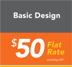 Basic Design - $50 Flat Rate